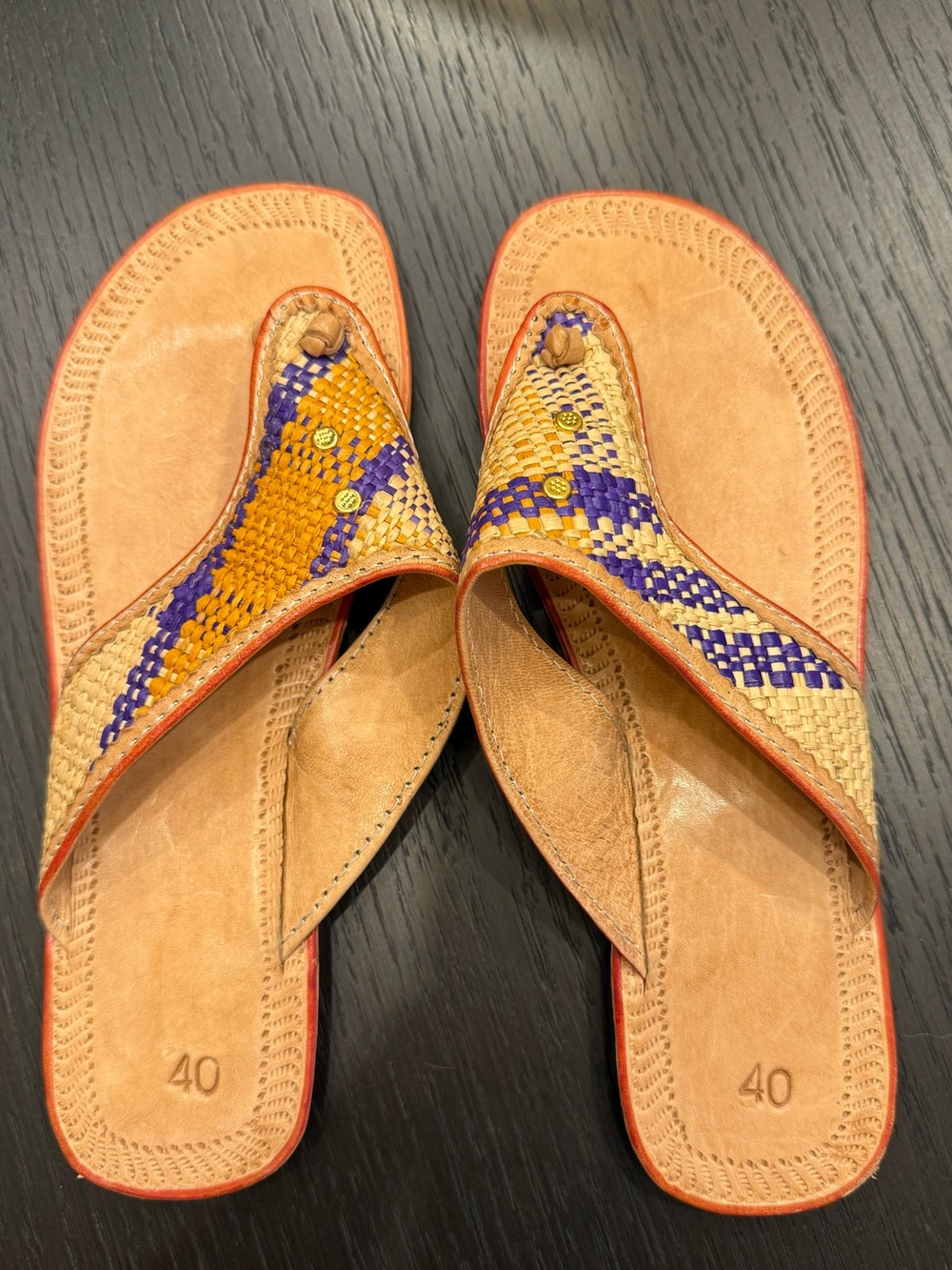 Handmade leather sandals